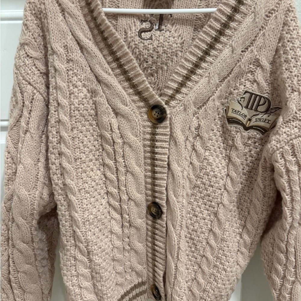 Taylor Swift TTPD Tan Cardigan- High Quality